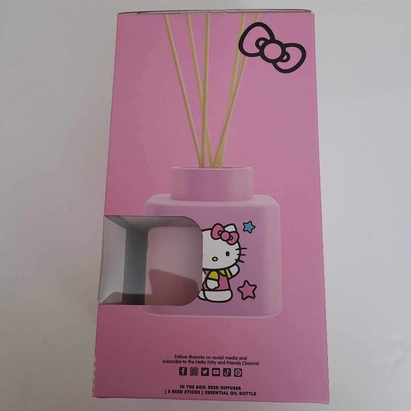 Hello Kitty pink ceramic diffuser w/5 reed sticks &120ml lavender oil brand new - Picture 4 of 15